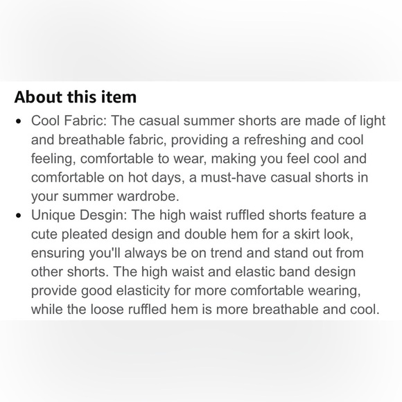 NWOT Women’s Size Large High Waist Tan Ruffled Shorts - Picture 10 of 12